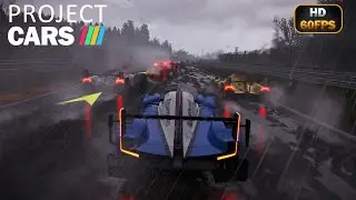 😲PROJECT CARS , 😎 TRACK SPA,🏎️  RWD P30 LMP1 ,  THUNDERSTORM .  HD60FPS GAMEPLAY