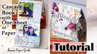 TUTORIAL! Cascade book with one sheet of paper