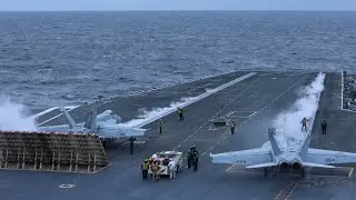ALL ABOARD: The Nimitz-class aircraft carrier USS George H.W. Bush