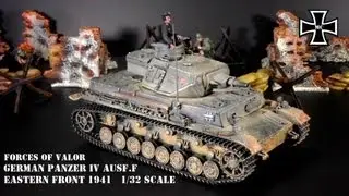 Forces of Valor Tank German Panzer IV Ausf. F Eastern Front, 1941   1/32 Scale
