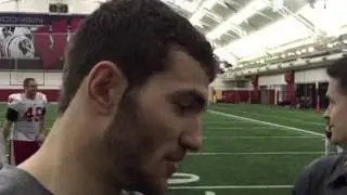 Badgers' Michael Caputo says 'it's cool to play for Coach Alvarez'