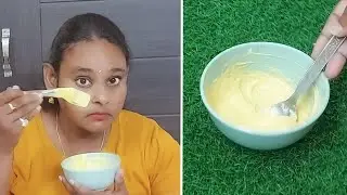 Face brightening pack at home | Gram Flour (Besan) Face Mask in Telugu | Skin whitening