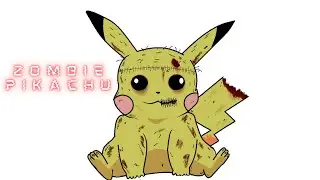 DRAWING ZOMBIE PIKACHU IN MS-PAINT!!!