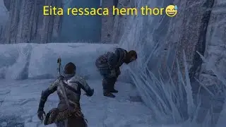 God of War Ragnar&ouml;k thor vomitando de ressaca
