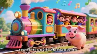 Chugga Chugga Moo Moo! 🐮 The Musical Horse Train Ride. Horse Train Nursery Rhymes & Animal Sounds
