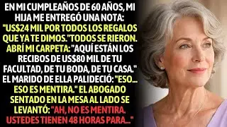 En Mis 60 Años, Mi Hija Me Dio De Regalo Una Deuda $24 Mil Por Todos Los Regalos Que Ya Te Dimos