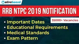 RRB NTPC Recruitment Notification 2019 | 35000+ Vacancies