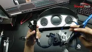 Mercedes - Test EZS - ESL - Dashboard W204 on BENCH !