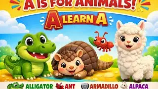 Learn A Animals for Kids  #AndyKidsTV#ABCLearning#AisForAlligator#AnimalsForKids#ToddlerLearning#