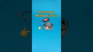 Homemade Melody Circuit for Science Project ❤️ #simpleelectronics #shorts #ytshorts