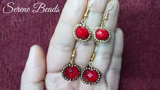 Crystal and Seed Beads Earrings /  How To Make Crystal and Seed Beads Earrings / Beaded Earrings