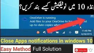 how to turn off apps notifications in windows 10