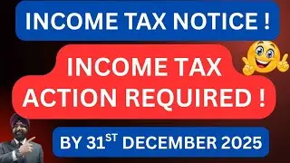 NEW INCOME TAX MESSAGE  ! INCOME TAX ACTION REQUIRED BY 31ST DECEMBER 2025 ! SMS and EMAIL NOTICE