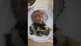 Hajike seaweed is in the burger meat & another type is mixed & steamed with cabbage for the salac
