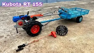 Unboxing dan review diy mini Tractor kubota RT 155 Rc 1/10