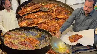 Siddique Machli Farosh - Crispy Fried Fish | Allama Iqbal Road, Lahore Street Food | Lahori Fish Fry