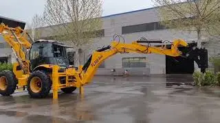 FL388 (4x4) backhoe wheel loader with telescopic boom and hammer