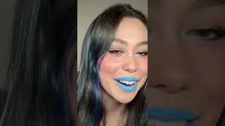 Pastel blue lipstick?!