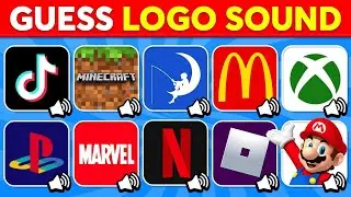 Угадай звук логотипа 🔥🔊 McDonald's, Minecraft, Facebook, TikTok | Викторина по логотипам 2025