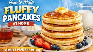 How to Make Fluffy Pancakes at Home | Perfect Pancake Recipe!!