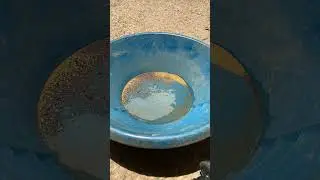 Time lapse drying GOLD ☀️ #panningforgold