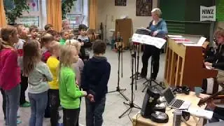 Minimusiker nehmen Musik mit Kirchhatter Grundsch&uuml;lern auf