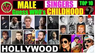 Top 10 Hollywood Singers | Who Had shocking Childhood | Guess the Names?? (Challenge)