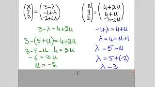 TKMaths A Level P3 Vectors Lines do not intersect and angle between them N17/33/Q10