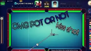 Amazing insane kiss shot💋🐒😵 #8ballpool