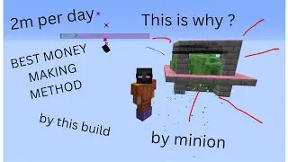 Best minion build or setup for money 2m per day in fakepixel skyblock #skyblockserver  #fakepixel