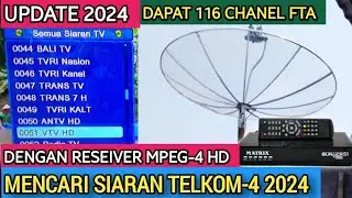 Update siaran telkom-4 terbaru di reseiver Matrix Burger S1 HD 2024