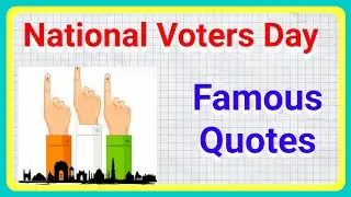 Voters Day quotes in english!! MKs World74