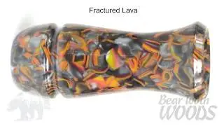 Fractured Lava Finished Duck Call Blank - Bear Tooth Woods Acrylic