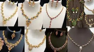 💕Ruby Necklace Designs💕#necklacecollection#necklacegold #necklaceset#stonenecklace #necklacesdesign