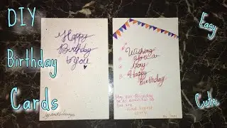 DIY BIRTHDAY CARDS - EASY and Cute Birthday Cards / Greeting Cards