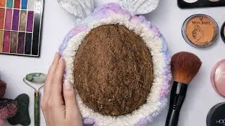 ASMR Makeup on Coconut (No Talking ) | Makeup for Sleep | #5