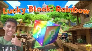 Find a rainbow lucky block in Minecraft 😱 #minecraft #viral #trending 