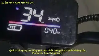 Pin xe điện 48V 20Ah chạy thực tế tr&ecirc;n xe 133 để đo số km đạt được