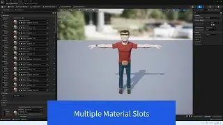 UE5 - Multiple Material Single Character Mesh - 1A - Assign Materials to Mesh - Synty Assets