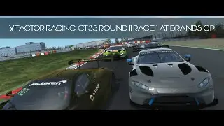 Racing GT3s with the XFactorRacing league round 11 race 1 at Brands Hatch in rFactor 2