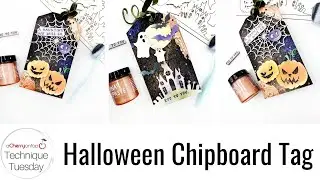 Spooky Halloween Chipboard Tag - Technique Tuesday