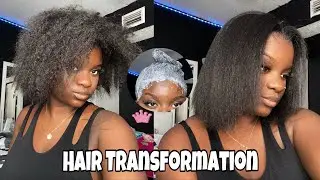 Relaxing My 4c Hair !! | 7 Month Touch Up