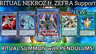 NEKROZ ft. NEW ZEFRA Cards! RITUAL & PENDULUMS? Zefrasaber, Swordmaster of NEKROZ [Duel Links]