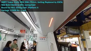 [Getting Replaced by KSFA] SMRT Trains - Joyride on ALS R151 955/956 from NS2 BBT &rarr; NS1 JUR [A]