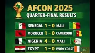 AFCON 2025 Explodes! Nigeria, Egypt, Morocco & Senegal Storm the Semi-Finals #AFCON2025 #CAF