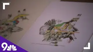 Artist uses drawings to make statements of unkept promises to Native Americans