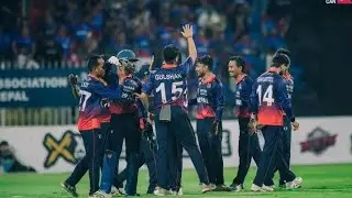 Heighliģhts.FirstT20I match of unity cup. Nepal vs west indies nepal takes historica win