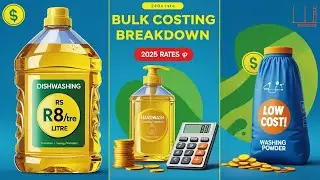 Bulk costing of washing powder hand wash and dish wash cost calculation
