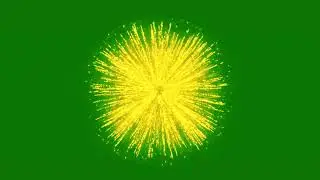 Diwali Golden Fireworks Explosion on Green Screen | 4K | FREE TO USE