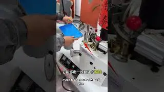 Aluminum Honeycomb edge banding by F13-3 curve edge banding machine+hot melt machine  #machine